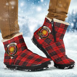 ScotsTee Shop Scottish MacLeod of Raasay Clan Crest Tartan Cozy Winter Boots