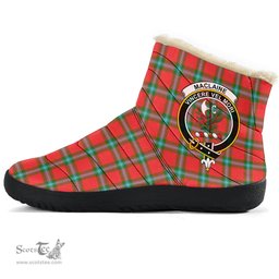 ScotsTee Shop Scottish MacLaine of Loch Buie Clan Crest Tartan Cozy Winter Boots