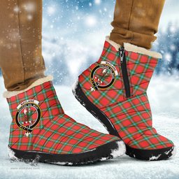 ScotsTee Shop Scottish MacLaine of Loch Buie Clan Crest Tartan Cozy Winter Boots