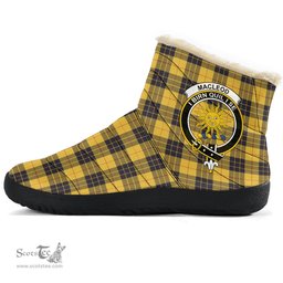 ScotsTee Shop Scottish MacLeod of Lewis Ancient Clan Crest Tartan Cozy Winter Boots