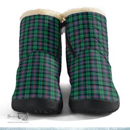 ScotsTee Shop Scottish Urquhart Broad Red Ancient Clan Crest Tartan Cozy Winter Boots