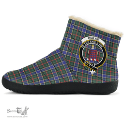 ScotsTee Shop Scottish Ogilvie Hunting Modern Clan Crest Tartan Cozy Winter Boots