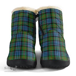 ScotsTee Shop Scottish Newlands of Lauriston Clan Tartan Cozy Winter Boots