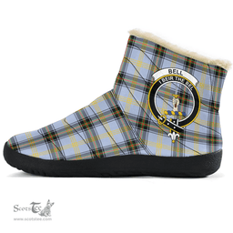 ScotsTee Shop Scottish of the Borders Clan Crest Tartan Cozy Winter Boots