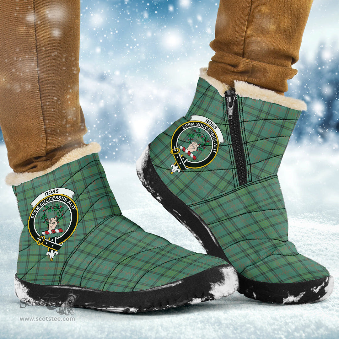 ScotsTee Shop Scottish Ross Hunting Ancient Clan Crest Tartan Cozy Winter Boots