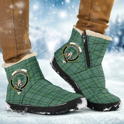 ScotsTee Shop Scottish Ross Hunting Ancient Clan Crest Tartan Cozy Winter Boots