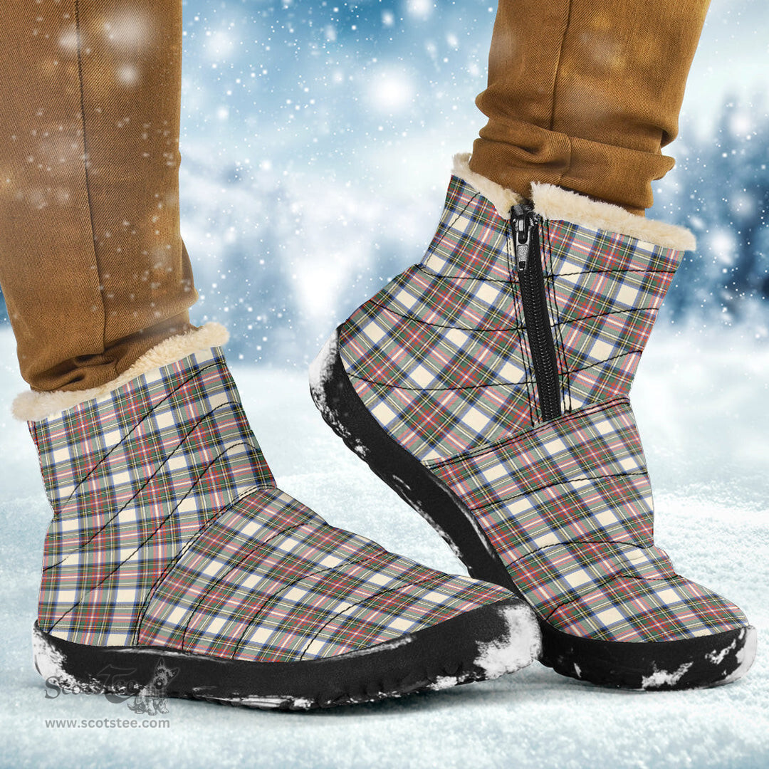 ScotsTee Shop Scottish Stewart Dress Ancient Clan Tartan Cozy Winter Boots