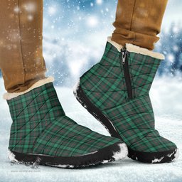 ScotsTee Shop Scottish Ross Hunting Modern Clan Tartan Cozy Winter Boots