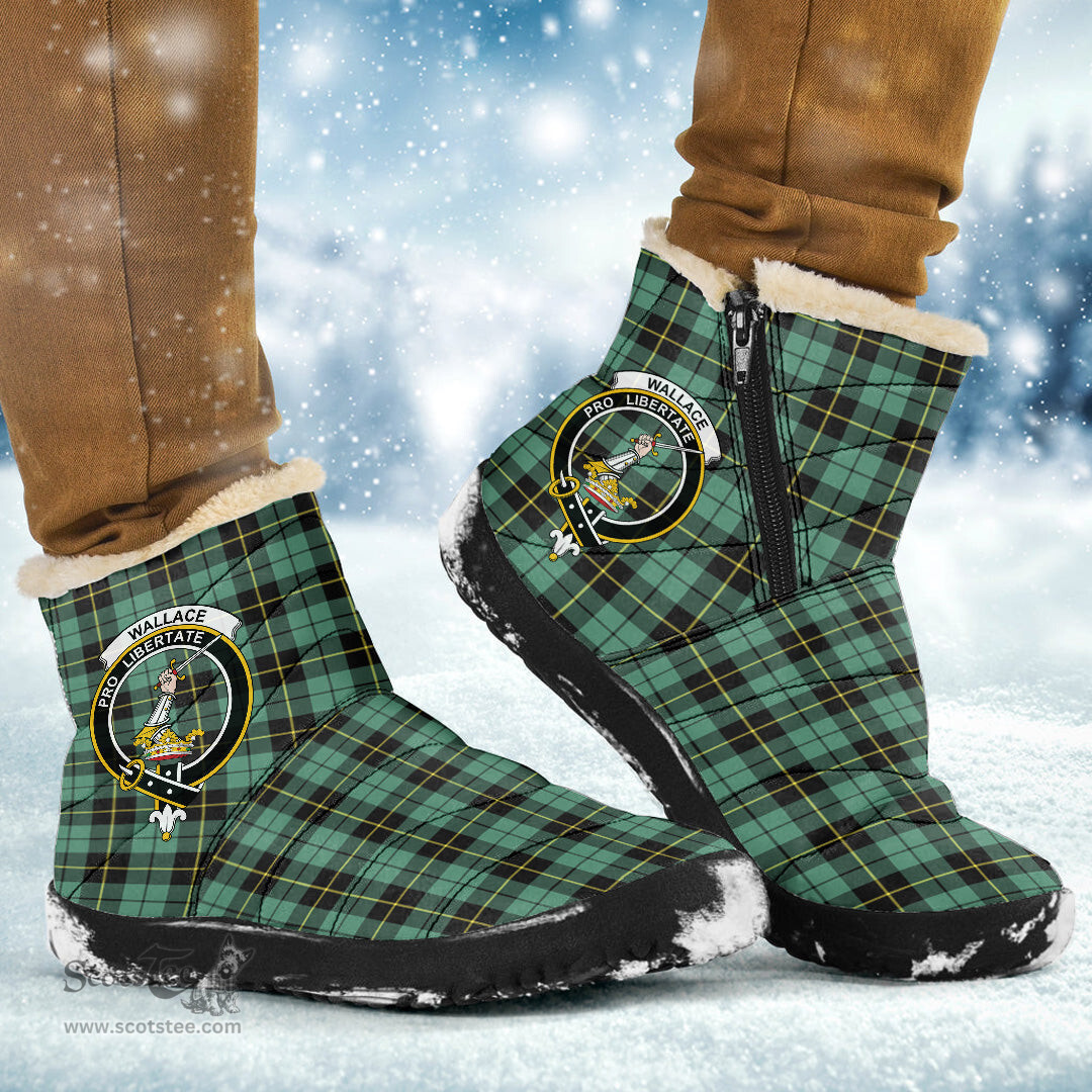 ScotsTee Shop Scottish Wallace Hunting Ancient Clan Crest Tartan Cozy Winter Boots
