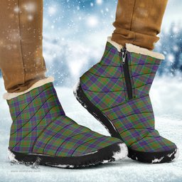 ScotsTee Shop Scottish Stewart of Appin Hunting Modern Clan Tartan Cozy Winter Boots