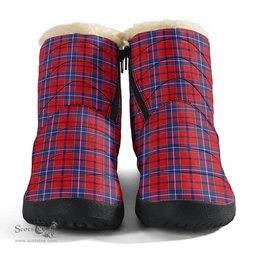 ScotsTee Shop Scottish Wishart Dress Clan Tartan Cozy Winter Boots