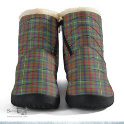 ScotsTee Shop Scottish Shaw Green Modern Clan Crest Tartan Cozy Winter Boots