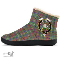 ScotsTee Shop Scottish Shaw Green Modern Clan Crest Tartan Cozy Winter Boots