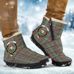 ScotsTee Shop Scottish Shaw Green Modern Clan Crest Tartan Cozy Winter Boots