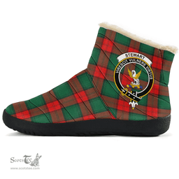 ScotsTee Shop Scottish Stewart Atholl Modern Clan Crest Tartan Cozy Winter Boots