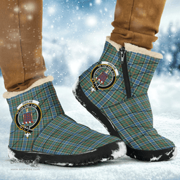 ScotsTee Shop Scottish Ogilvie Hunting Ancient Clan Crest Tartan Cozy Winter Boots