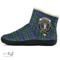 ScotsTee Shop Scottish Robertson Hunting Modern Clan Crest Tartan Cozy Winter Boots