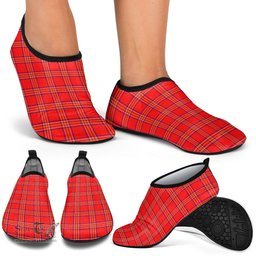 ScotsTee Shop Scottish Burnett Modern Clan Tartan Men and Women a Slip On Barefoot Quick-Dry Beach Aqua Yoga Water Shoes
