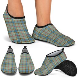 ScotsTee Shop Scottish Balfour Blue Clan Tartan Men and Women a Slip On Barefoot Quick-Dry Beach Aqua Yoga Water Shoes