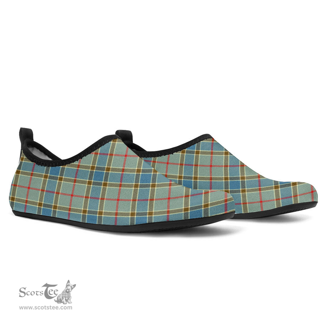 ScotsTee Shop Scottish Balfour Blue Clan Tartan Men and Women a Slip On Barefoot Quick-Dry Beach Aqua Yoga Water Shoes