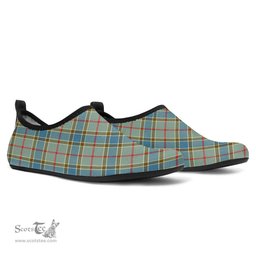 ScotsTee Shop Scottish Balfour Blue Clan Tartan Men and Women a Slip On Barefoot Quick-Dry Beach Aqua Yoga Water Shoes