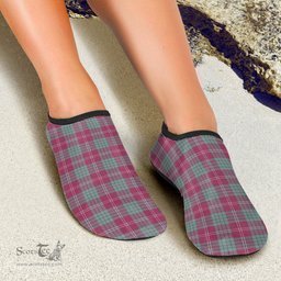 ScotsTee Shop Scottish Crawford Ancient Clan Tartan Men and Women a Slip On Barefoot Quick-Dry Beach Aqua Yoga Water Shoes