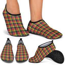 ScotsTee Shop Scottish Buchanan Modern Clan Tartan Men and Women a Slip On Barefoot Quick-Dry Beach Aqua Yoga Water Shoes