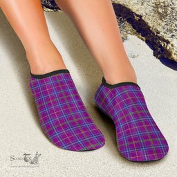 ScotsTee Shop Scottish Jackson Clan Tartan Men and Women a Slip On Barefoot Quick-Dry Beach Aqua Yoga Water Shoes
