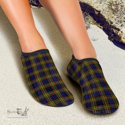ScotsTee Shop Scottish MacLellan Modern Clan Tartan Men and Women a Slip On Barefoot Quick-Dry Beach Aqua Yoga Water Shoes
