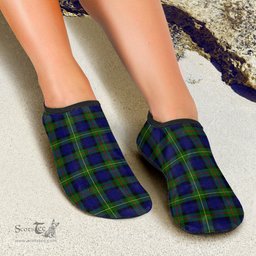 ScotsTee Shop Scottish MacEwen Modern Clan Tartan Men and Women a Slip On Barefoot Quick-Dry Beach Aqua Yoga Water Shoes