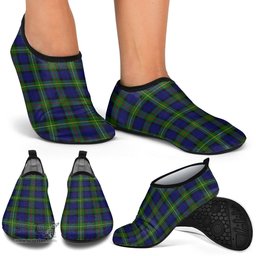 ScotsTee Shop Scottish MacEwen Modern Clan Tartan Men and Women a Slip On Barefoot Quick-Dry Beach Aqua Yoga Water Shoes