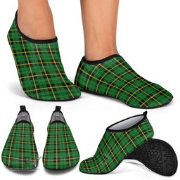 ScotsTee Shop Scottish Wallace Hunting Green Clan Tartan Men and Women a Slip On Barefoot Quick-Dry Beach Aqua Yoga Water Shoes