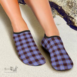 ScotsTee Shop Scottish Rutherford Clan Tartan Men and Women a Slip On Barefoot Quick-Dry Beach Aqua Yoga Water Shoes