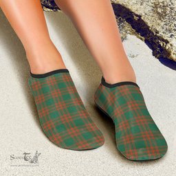 ScotsTee Shop Scottish Menzies Green Ancient Clan Tartan Men and Women a Slip On Barefoot Quick-Dry Beach Aqua Yoga Water Shoes