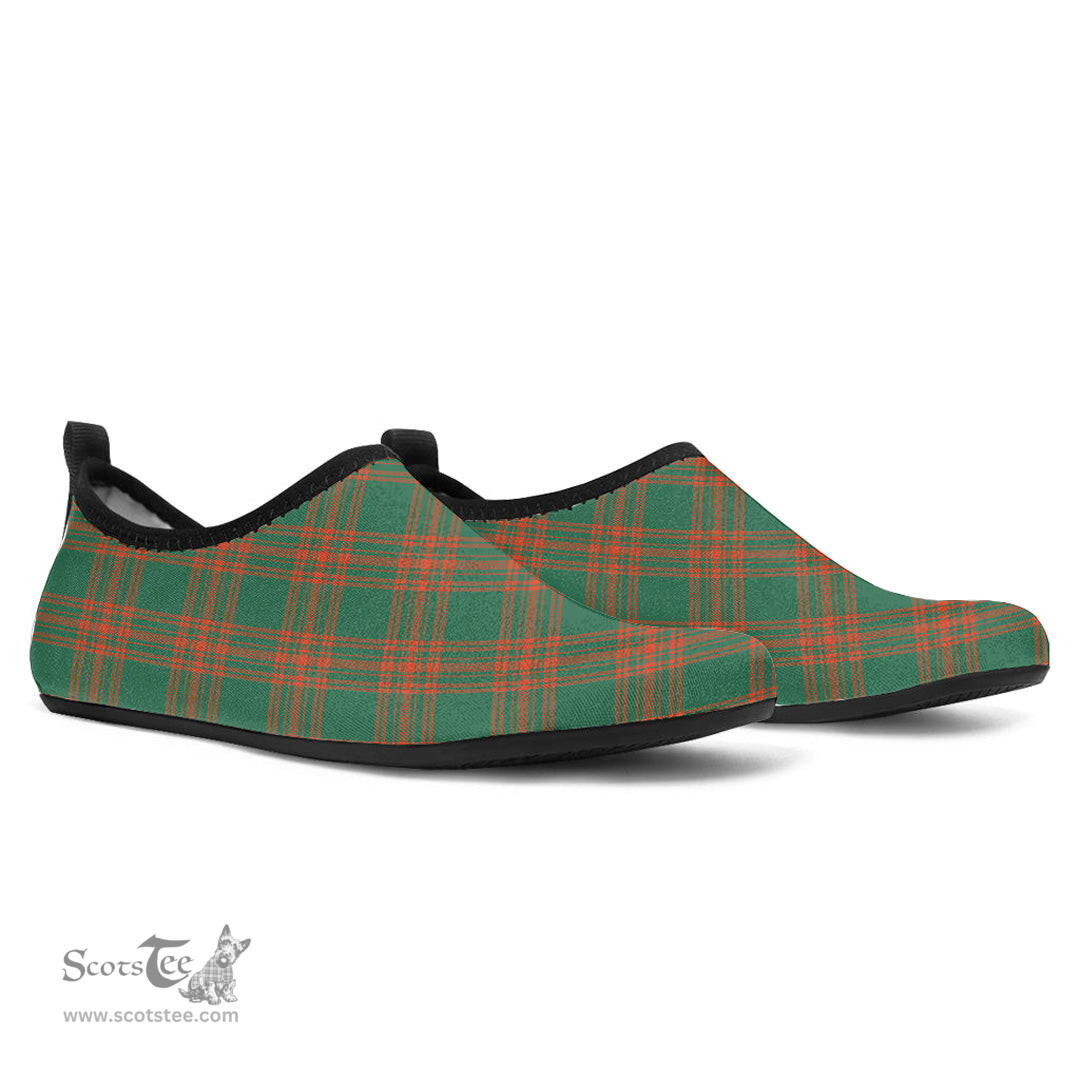 ScotsTee Shop Scottish Menzies Green Ancient Clan Tartan Men and Women a Slip On Barefoot Quick-Dry Beach Aqua Yoga Water Shoes