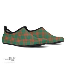 ScotsTee Shop Scottish Menzies Green Ancient Clan Tartan Men and Women a Slip On Barefoot Quick-Dry Beach Aqua Yoga Water Shoes