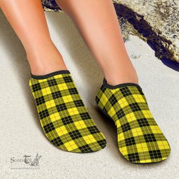 ScotsTee Shop Scottish MacLeod of Lewis Modern Clan Tartan Men and Women a Slip On Barefoot Quick-Dry Beach Aqua Yoga Water Shoes