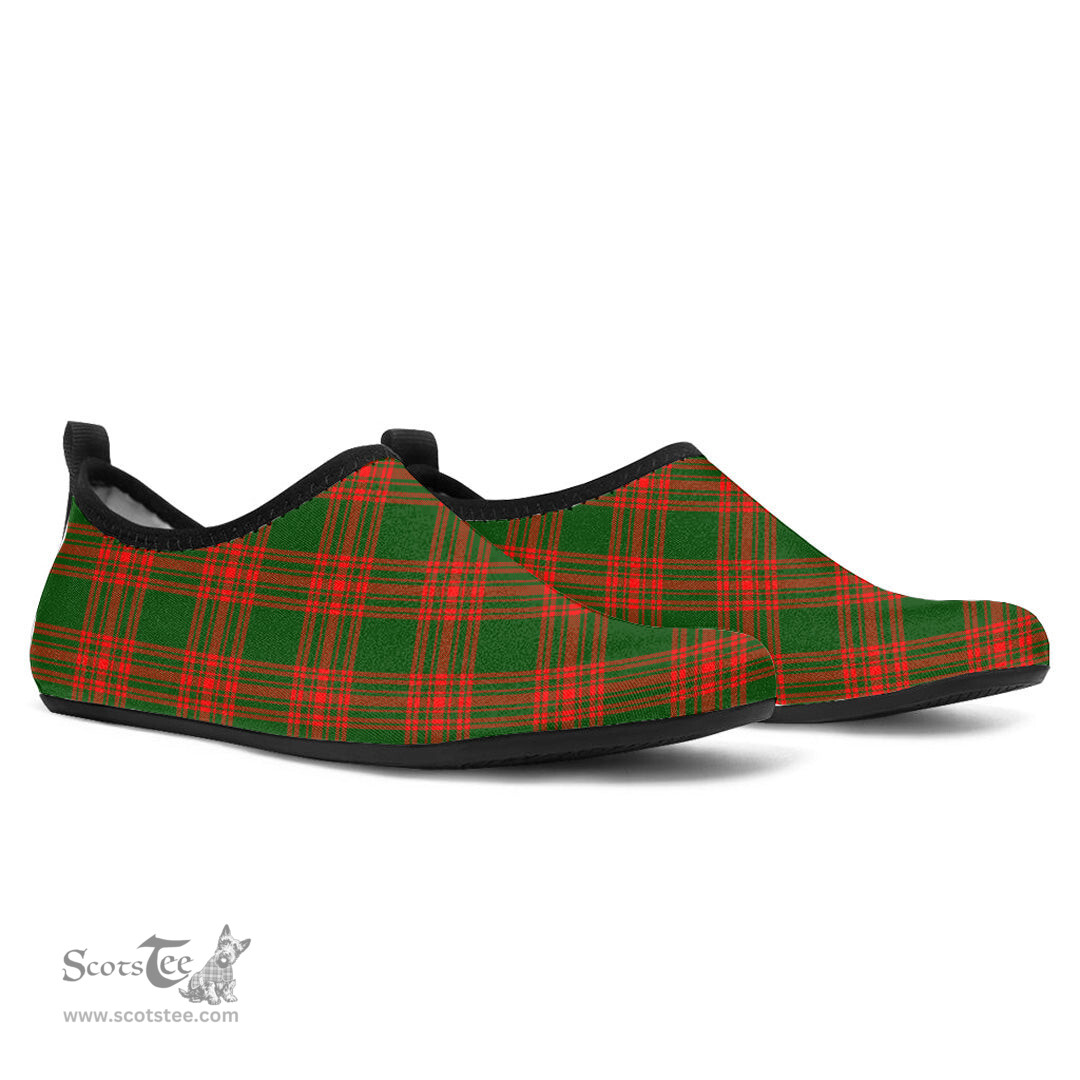 ScotsTee Shop Scottish Menzies Green Modern Clan Tartan Men and Women a Slip On Barefoot Quick-Dry Beach Aqua Yoga Water Shoes