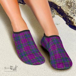 ScotsTee Shop Scottish Wardlaw Modern Clan Tartan Men and Women a Slip On Barefoot Quick-Dry Beach Aqua Yoga Water Shoes
