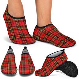 ScotsTee Shop Scottish Brodie Modern Clan Tartan Men and Women a Slip On Barefoot Quick-Dry Beach Aqua Yoga Water Shoes
