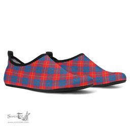 ScotsTee Shop Scottish Galloway Red Clan Tartan Men and Women a Slip On Barefoot Quick-Dry Beach Aqua Yoga Water Shoes