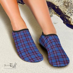 ScotsTee Shop Scottish Elliot Modern Clan Tartan Men and Women a Slip On Barefoot Quick-Dry Beach Aqua Yoga Water Shoes