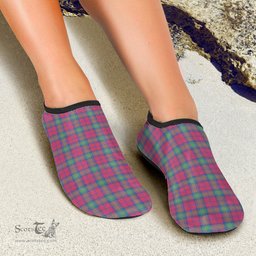 ScotsTee Shop Scottish Lindsay Ancient Clan Tartan Men and Women a Slip On Barefoot Quick-Dry Beach Aqua Yoga Water Shoes
