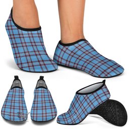 ScotsTee Shop Scottish Elliot Ancient Clan Tartan Men and Women a Slip On Barefoot Quick-Dry Beach Aqua Yoga Water Shoes