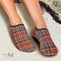 ScotsTee Shop Scottish Drummond of Strathallan Clan Tartan Men and Women a Slip On Barefoot Quick-Dry Beach Aqua Yoga Water Shoes