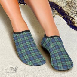 ScotsTee Shop Scottish Leslie Hunting Ancient Clan Tartan Men and Women a Slip On Barefoot Quick-Dry Beach Aqua Yoga Water Shoes