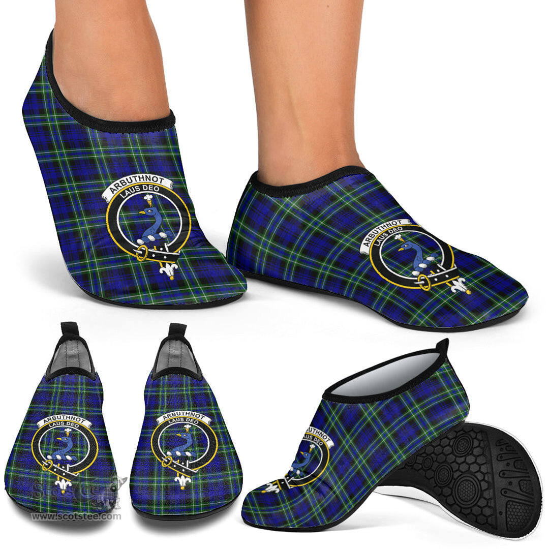 ScotsTee Shop Scottish Arbuthnot Modern Clan Crest Tartan Men and Women a Slip On Barefoot Quick-Dry Beach Aqua Yoga Water Shoes