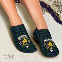 ScotsTee Shop Scottish Campbell Modern Clan Crest Tartan Men and Women a Slip On Barefoot Quick-Dry Beach Aqua Yoga Water Shoes