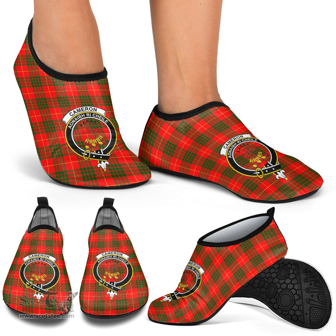 ScotsTee Shop Scottish Cameron Modern Clan Crest Tartan Men and Women a Slip On Barefoot Quick-Dry Beach Aqua Yoga Water Shoes