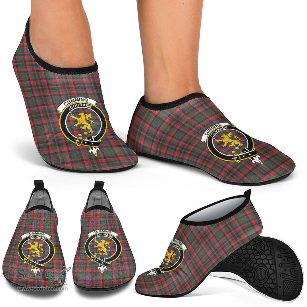 ScotsTee Shop Scottish Cumming Hunting Modern Clan Crest Tartan Men and Women a Slip On Barefoot Quick-Dry Beach Aqua Yoga Water Shoes